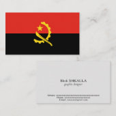 Carte De Visite Drapeau de l'Angola (Devant / Derrière)