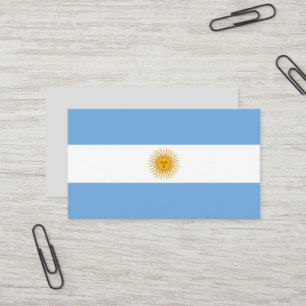 Carte De Visite Drapeau de l'Argentine