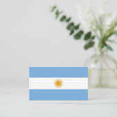 Carte De Visite Drapeau de l'Argentine (Debout devant)