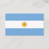 Carte De Visite Drapeau de l'Argentine (Devant)