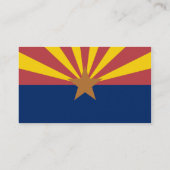 Carte De Visite Drapeau de l'Arizona (Dos)