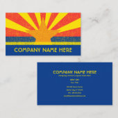 Carte De Visite drapeau de l'arizona (Devant / Derrière)