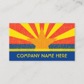 Carte De Visite drapeau de l'arizona (Devant)