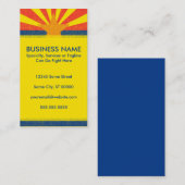 Carte De Visite drapeau de l'arizona (Devant / Derrière)