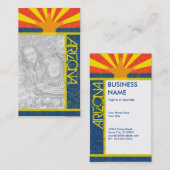 Carte De Visite drapeau de l'arizona (Devant / Derrière)