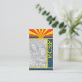 Carte De Visite drapeau de l'arizona (Debout devant)