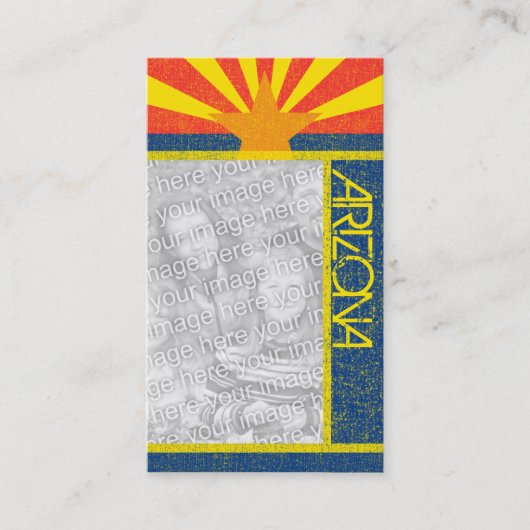 Carte De Visite drapeau de l'arizona (Devant)