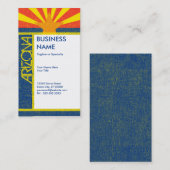 Carte De Visite drapeau de l'Arizona (Devant / Derrière)