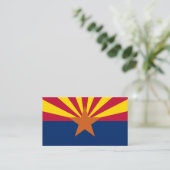 Carte De Visite Drapeau de l'Arizona, Drapeau de l'Arizona (Debout devant)