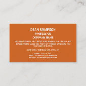 Carte De Visite Drapeau de l'Arizona, Drapeau de l'Arizona (Dos)