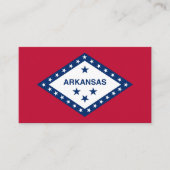 Carte De Visite Drapeau de l'Arkansan, Drapeau de l'Arkansas (Devant)
