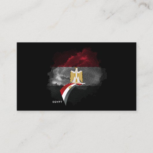 Carte De Visite Drapeau de l'Égypte (Devant)