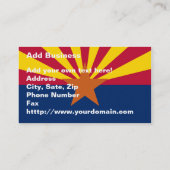 Carte De Visite Drapeau de l'État d'Arizona (Dos)