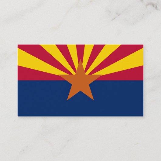 Carte De Visite Drapeau de l'État d'Arizona (Devant)
