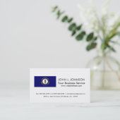 Carte De Visite Drapeau de l'État du Kentucky (Debout devant)