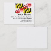 Carte De Visite Drapeau de l'état du Maryland (Devant / Derrière)