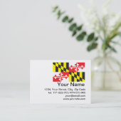 Carte De Visite Drapeau de l'état du Maryland (Debout devant)