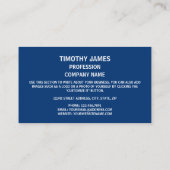 Carte De Visite Drapeau de l'île Rhode, drapeau de l'île Rhode (Dos)