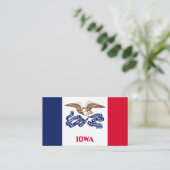 Carte De Visite Drapeau de l'Iowa (Debout devant)
