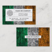 Carte De Visite drapeau de l'Irlande (Devant / Derrière)
