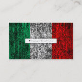 Carte De Visite drapeau de l'Italie (Dos)