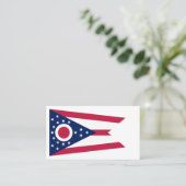 Carte De Visite Drapeau de l'Ohioan, Drapeau de l'Ohio (Debout devant)