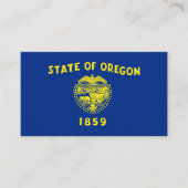 Carte De Visite Drapeau de l'Oregon, Drapeau de l'Oregon (Devant)