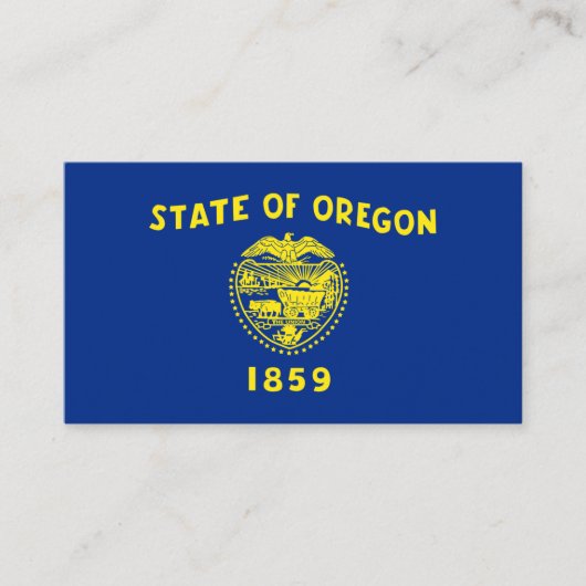 Carte De Visite Drapeau de l'Oregon, Drapeau de l'Oregon (Devant)