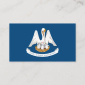 Carte De Visite Drapeau de Louisiane, Drapeau de Louisiane (Devant)