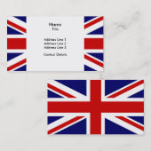 Carte De Visite Drapeau de l'Union (Devant / Derrière)