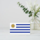 Carte De Visite drapeau de l'Uruguay (Debout devant)
