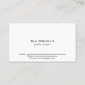 Carte De Visite drapeau de l'Uruguay (Dos)