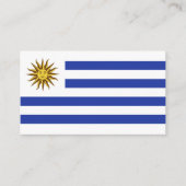 Carte De Visite drapeau de l'Uruguay (Devant)