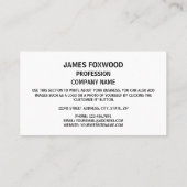 Carte De Visite Drapeau de Marylander, Drapeau du Maryland (Dos)