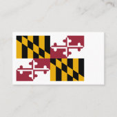 Carte De Visite Drapeau de Marylander, Drapeau du Maryland (Devant)