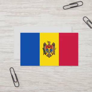 Carte De Visite Drapeau de Moldavie