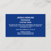 Carte De Visite Drapeau de Nauruan, Drapeau de Nauru (Dos)