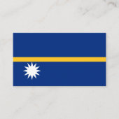 Carte De Visite Drapeau de Nauruan, Drapeau de Nauru (Devant)