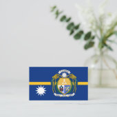 Carte De Visite Drapeau de Nauruan et armoiries, Drapeau de Nauru (Debout devant)