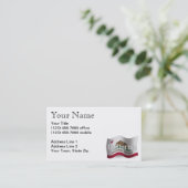 Carte De Visite Drapeau de ondulation de la Californie (Debout devant)