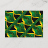 Carte De Visite Drapeau de ondulation de la Jamaïque (Dos)