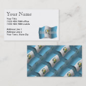 Carte De Visite Drapeau de ondulation du Guatemala (Devant / Derrière)