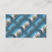 Carte De Visite Drapeau de ondulation du Guatemala (Dos)