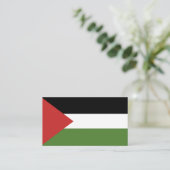 Carte De Visite Drapeau de Palestine (Debout devant)