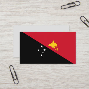 Carte De Visite Drapeau de Papouasie-Nouvelle-Guinée