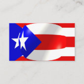 Carte de visite Drapeau de Porto Rico (Devant)