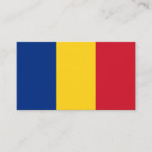 Carte De Visite Drapeau de Roumanie (Devant)