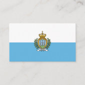 Carte De Visite Drapeau de Saint-Marin (Devant)