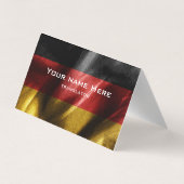 Carte De Visite Drapeau de soie allemand (Dos)