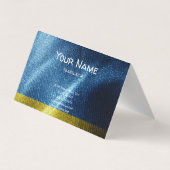 Carte De Visite Drapeau de soie ukrainien (Dos)